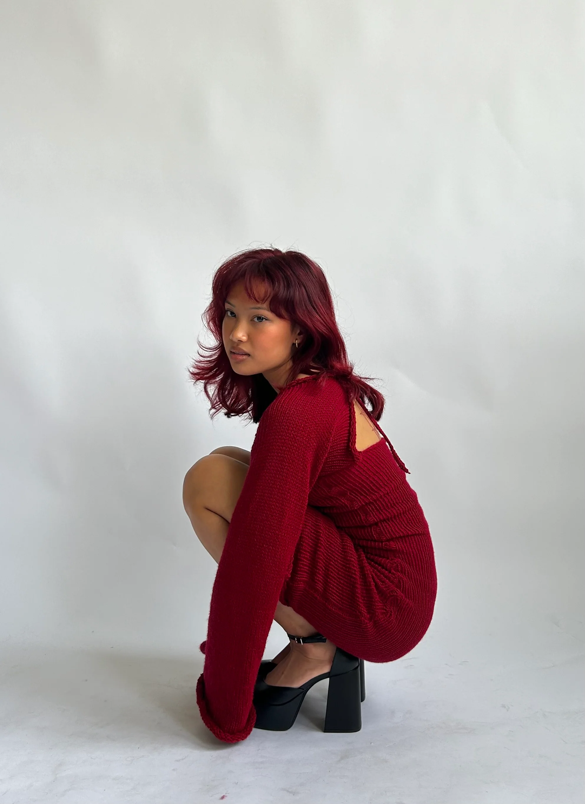 Open back dress red - Image 6